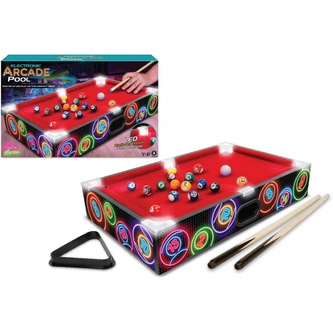 Electronic Arcade Pool/Billiards (Neon Series) Mr Toys Toyworld