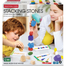 Wooden Stones Stacking Game