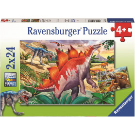 Ravensburger - Wt Primeval Times Puzzle 2X24Pc