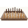 Walnut Chess Set Folding 18''
