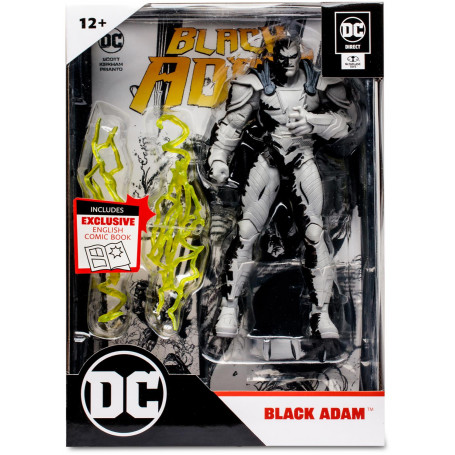 Dc Direct 7In Figure With Comic - Black Adam Wv1 -