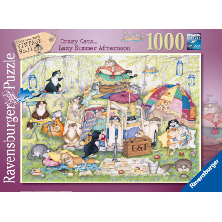 Ravensburger - Crazy Cats, The Good Life 1000Pc