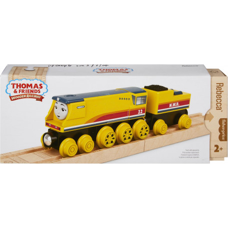 Thomas Wooden Railway Rebecca Engine And Coal-Car