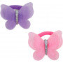 Pink Poppy Rainbow Butterfly Hair Elastics