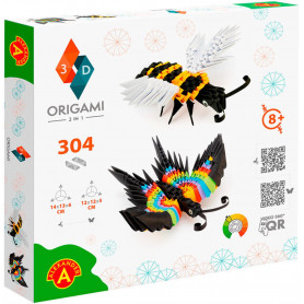 3D Origami - At-Origami-Butterfly And Bee