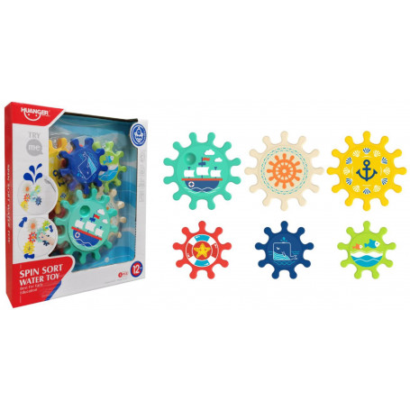 Sensory Suction Spinning Gears