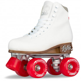 Retro Roller White Size Adjustable Roller Skates Medium 3-6
