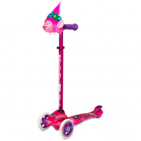Trolls Height Adjustable 3-Wheel Scooter Poppy