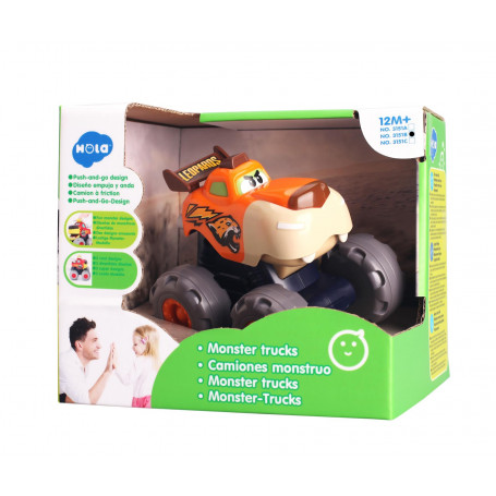 Hola Monster Leopard Truck With Pull Back Motor