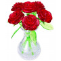 Crystal Puzzle Red Six Roses