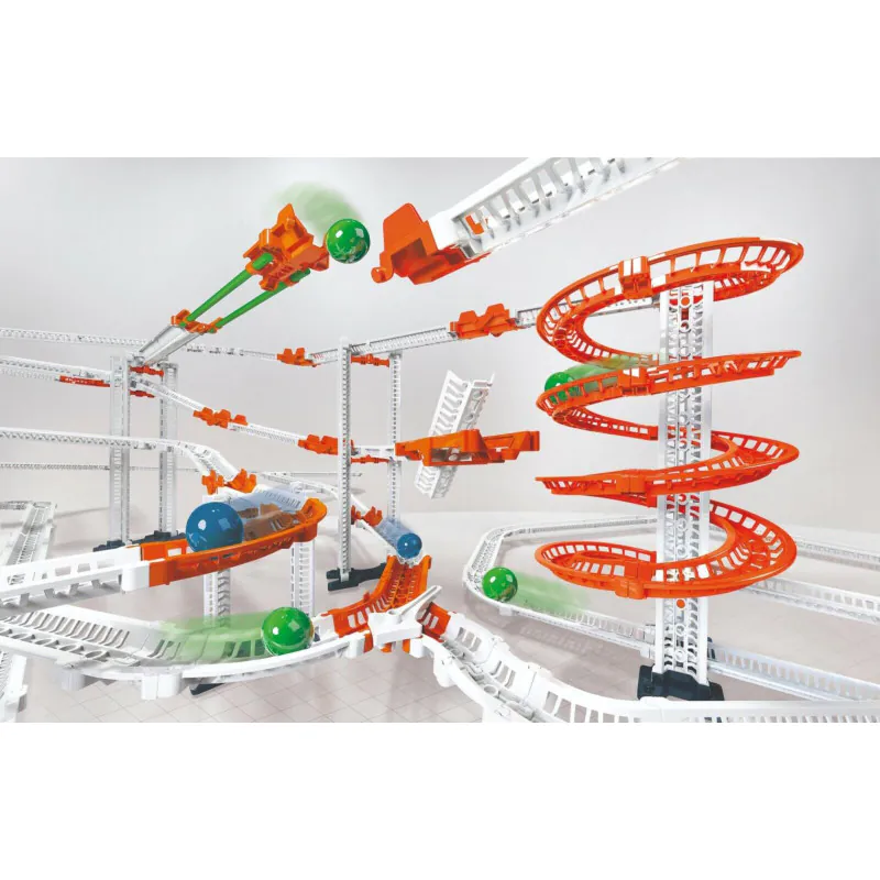 Clementoni 59304 Action & Reaction Glow Effect - Kit Piste à Billes Lumineuses Dès 8 Ans