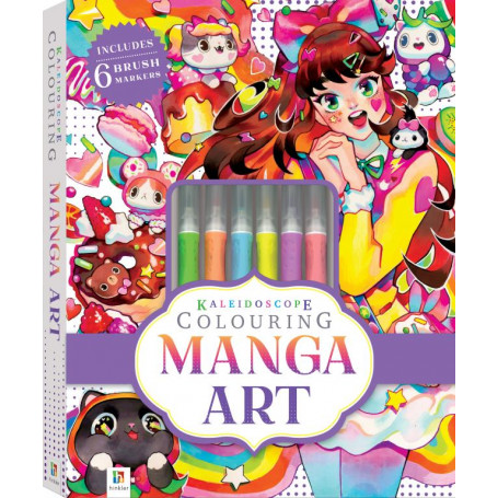 Kaleidoscope Colouring Kit: Manga Art
