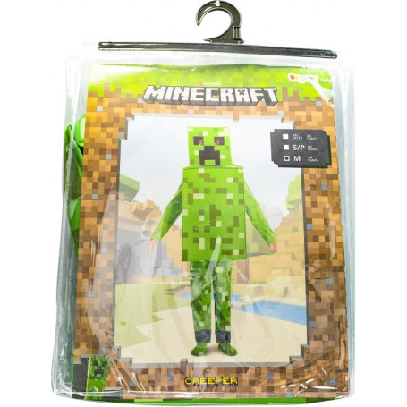 Minecraft Creeper Fancy Dress Costume 7-8