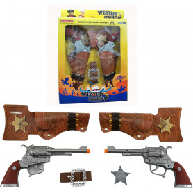 Clicker Cowboy Twin Gun Set