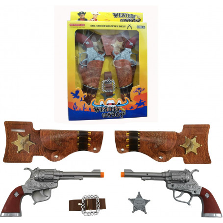 Clicker Cowboy Twin Gun Set