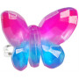 Pink Poppy Butterfly Skies Gem Rings