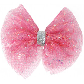 Pink Poppy Moonlight Ballet Bow Hair Clip