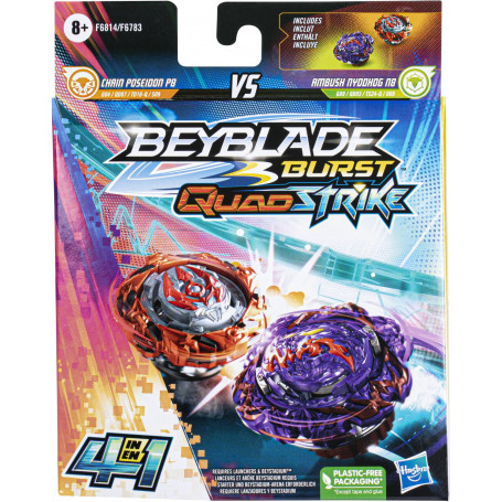 Beyblades Quadstrike Ambush Nyddhog Qs Chain Poseido