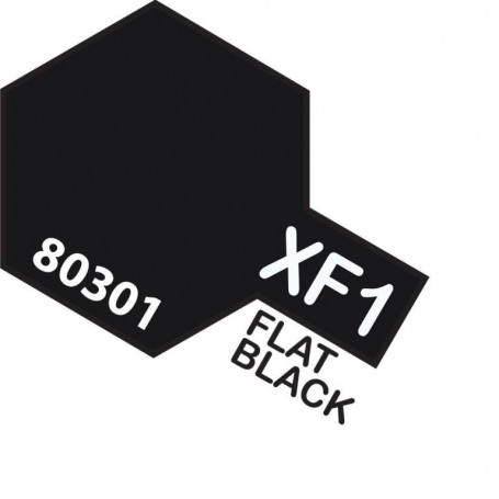 TAMIYA XF1 ENAMEL FLAT BLACK