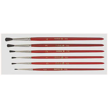 6Pc School Brush Set