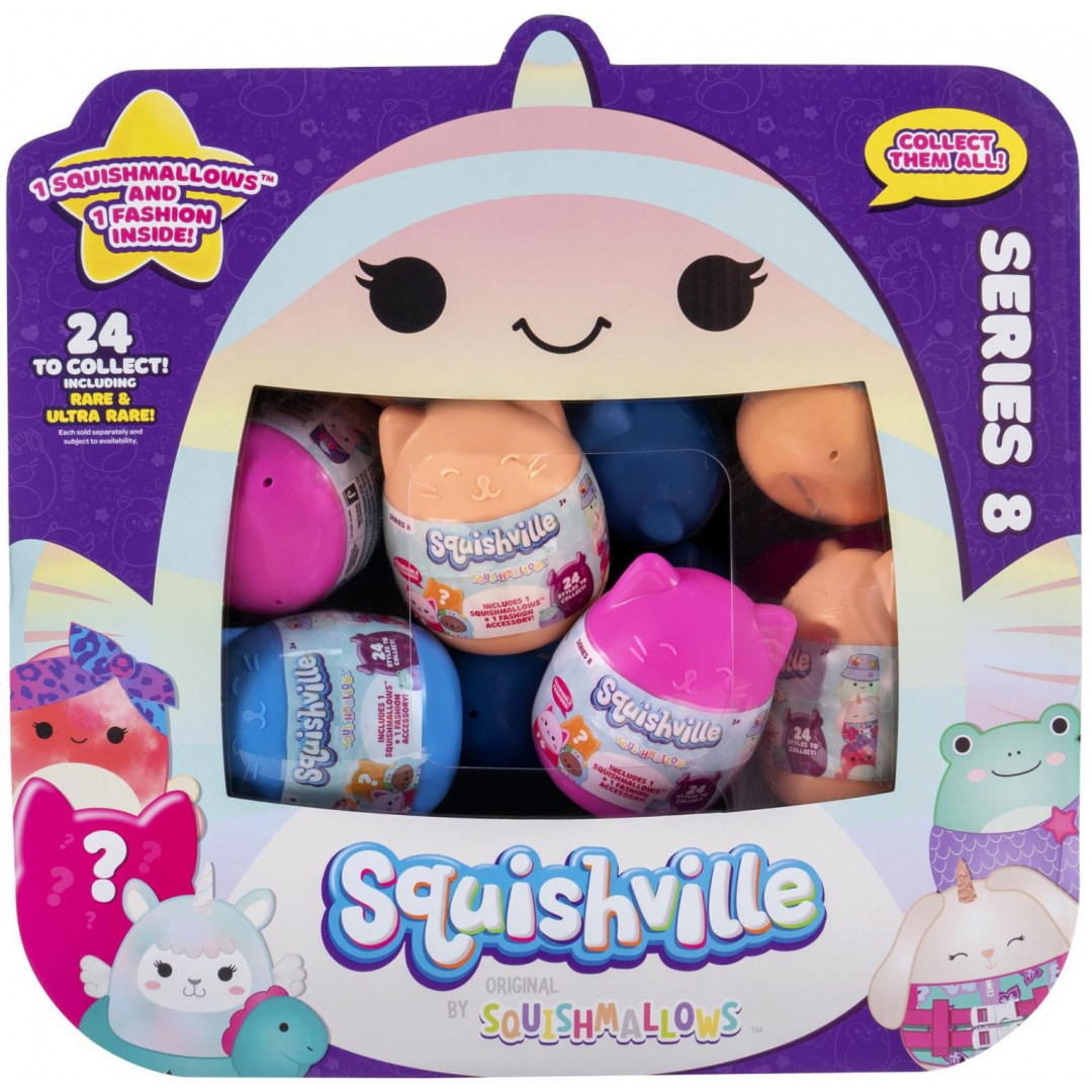 SQUISHMALLOWS SQUISHVILLE STORAGE PLAY & DISPLAY ASSORTED STYLES