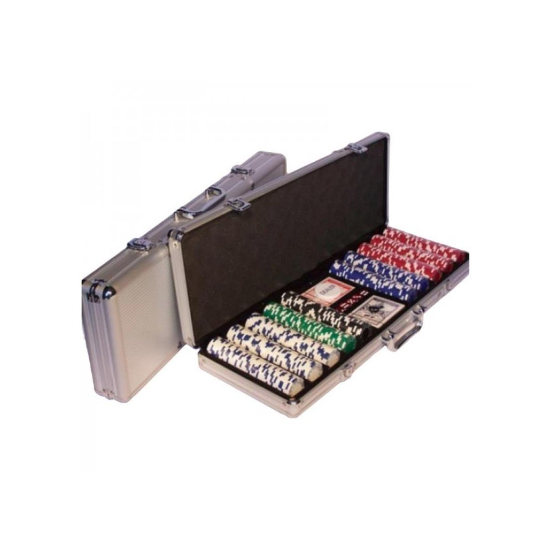 Thick Aluminum Chip Case With Handle Versa Games 500pc Deluxe - Gray ...