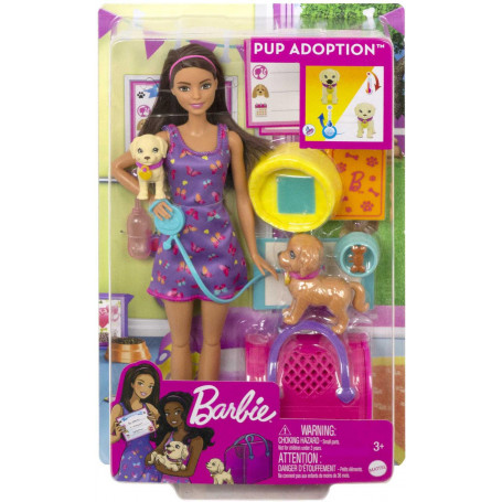 Barbie Pup Adoption Doll And Accessories Asst