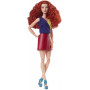 Barbie Looks Doll - Curly Red Hair & Colour Block Outfit With Miniskirt