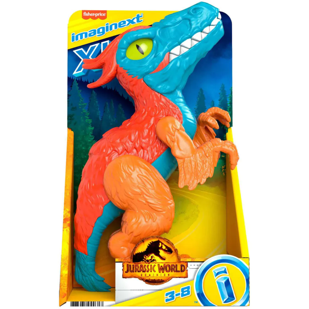 Red Raptor Action Figure Imaginext - Jurassic World Pyroraptor XL ...