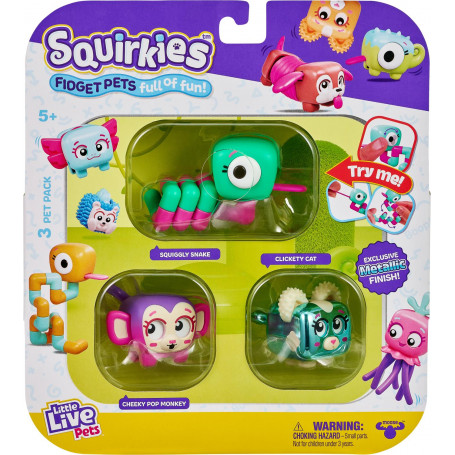 Little Live Pets Squirkies S1 3 Pack Assorted