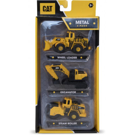 CAT METAL MACHINES 3 PK - Loader / Excavator / Roller