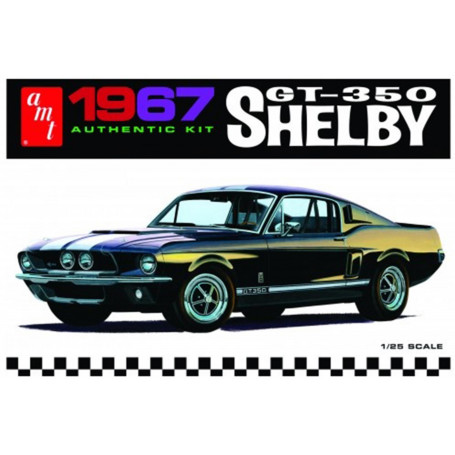 1:25 1967 Shelby Gt350 White Plastic Kit