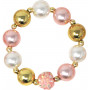 Pink Poppy You Are Golden Pearl Bracelet