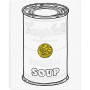 Andy Warhol Soup Paint By Number Kit