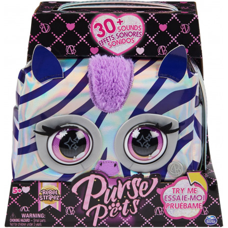 Purse Pets Metallic Magic Zebra