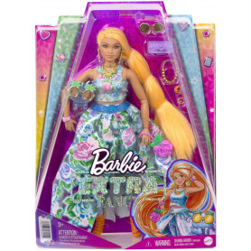Barbie Extra Fancy Doll in Floral 2-Piece Gown with Pet