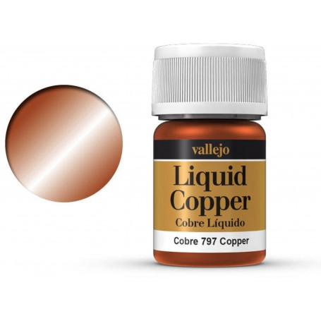 Vallejo 70797 Model Colour Metallic Copper (Alcohol Base) 35ml Acrylic Paint