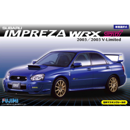 Fujimi 1/24 Impreza WRX STI/2003 V-Limited With Window Masking Seal (Id-103) Plastic Model Kit [0394