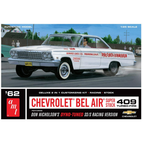 AMT 1/25 1962 Chevy Bel Air Super Stock Don Nicholson Plastic Model Kit