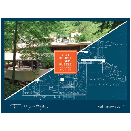 Frank Lloyd Wright Water Dble Side Puz-500Pc