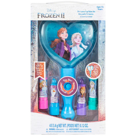 Frozen 4Pk Lip Balm Light Up Mirror