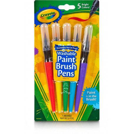 Crayola 5 Paint Brush Pens - Classic
