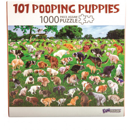 Jigsaw Puzzle Pooping Puppies