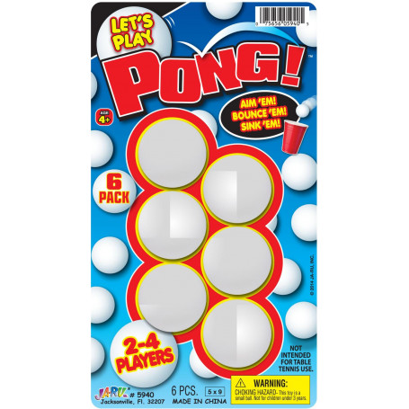 Lets Play Pong - 6 Ball Pack