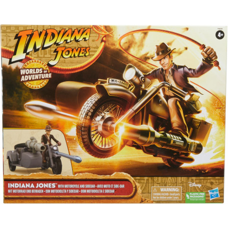 Indiana Jones With Motorcycle & Sidecar