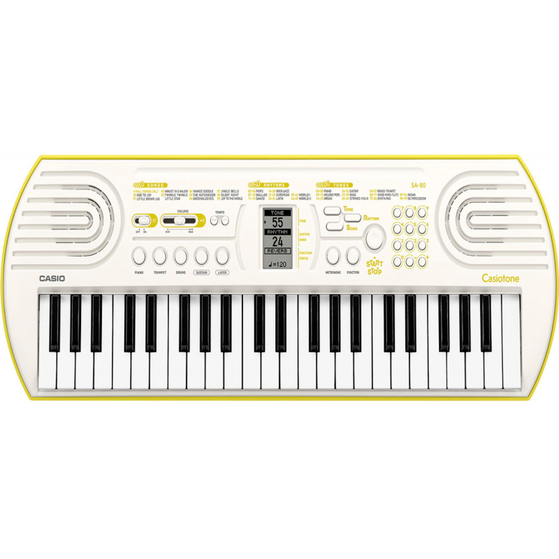 Keyboad Lemon 44 Mini Key Keyboard (White & Lemon Yellow) - Afterpay