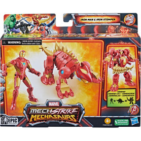 Marvel - Mech Strike 3.0 4In Mech Suit Iron Man & Iron Stomper