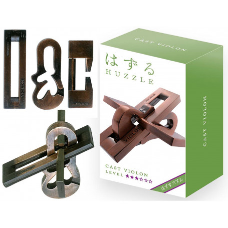 HANAYAMA HUZZLE L3 VIOLON METAL PUZZLE