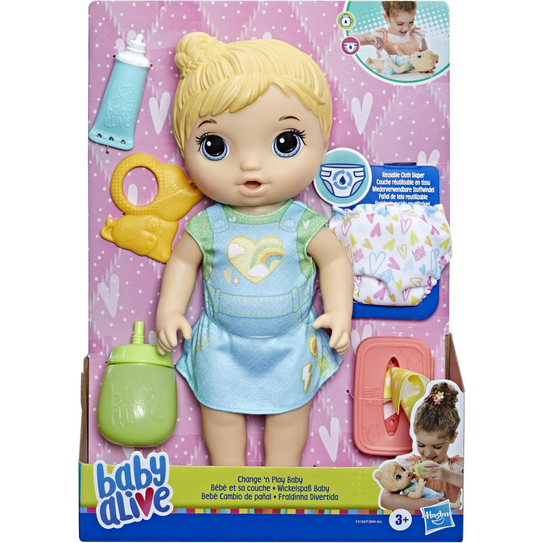 Baby Alive Change N Play Baby Blonde Hair Afterpay