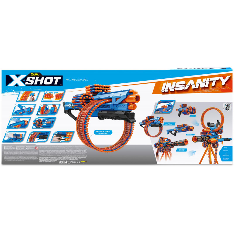 Zuru X-Shot Insanity Mega Barrel - Afterpay Available!